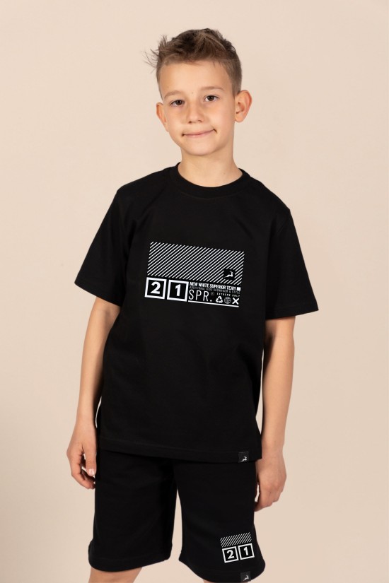 21 | Λευκό/Μαύρο/Μπεζ Παιδικό T-Shirt