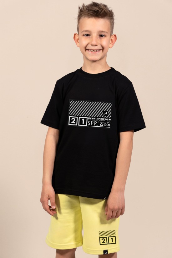 21 | Λευκό/Μαύρο/Μπεζ Παιδικό T-Shirt
