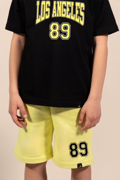 89 | Μαύρη/Κίτρινη Φούτερ Παιδική Βερμούδα 89 | Μαύρη/Κίτρινη Φούτερ Παιδική Βερμούδα