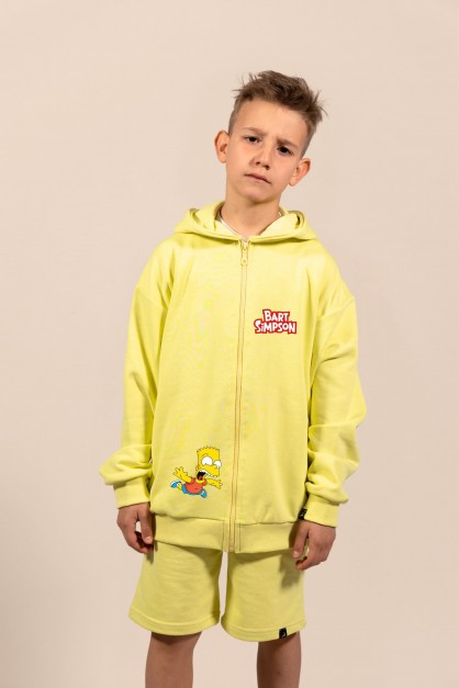 Bart Simpson | Μαύρη/Κίτρινη Oversized Παιδική Ζακέτα