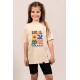 Brazil | Λευκό/Μαύρο/Μπεζ Παιδικό T-Shirt