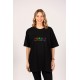 Different | Μαύρο Γυναικείο Oversized T-Shirt
