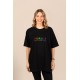 Different | Λευκό/Μαύρο Γυναικείο Oversized T-Shirt