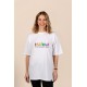 Different | Λευκό/Μαύρο Γυναικείο Oversized T-Shirt
