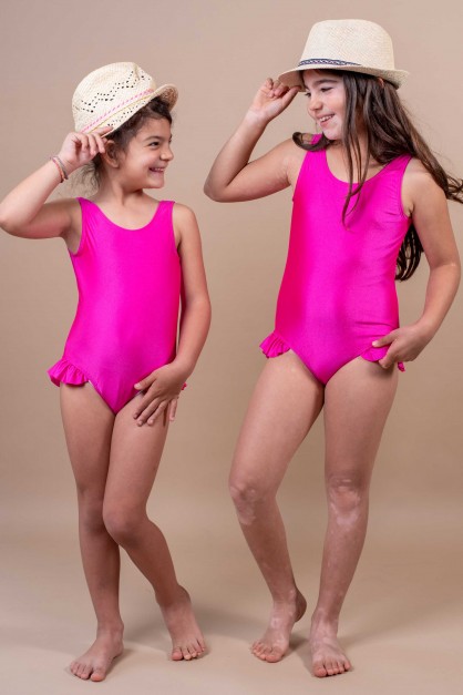 Φούξια Ολόσωμο Παιδικό Μαγιό