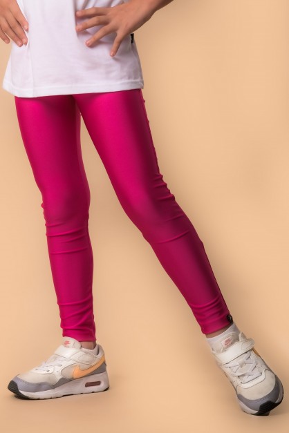 Φούξια Γυαλιστερό Μακρύ Παιδικό Κολάν Φούξια Γυαλιστερό Μακρύ Παιδικό Κολάν