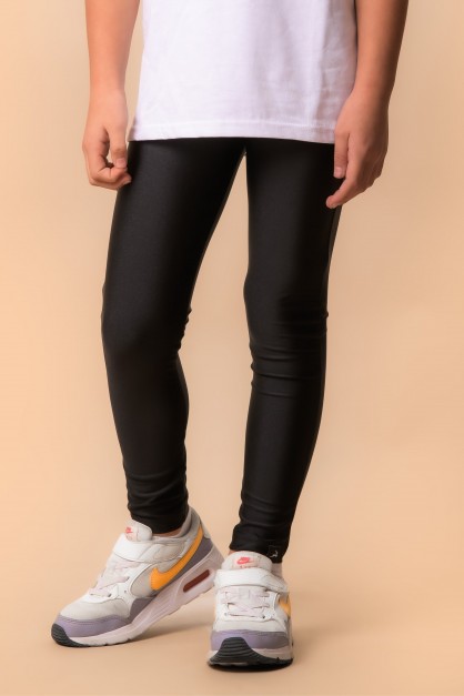 Μαύρο Γυαλιστερό Μακρύ Παιδικό Κολάν Μαύρο Γυαλιστερό Μακρύ Παιδικό Κολάν