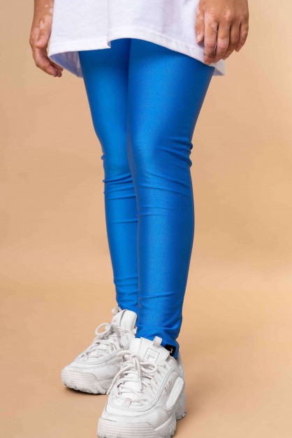 Μπλε Γυαλιστερό Μακρύ Παιδικό Κολάν Μπλε Γυαλιστερό Μακρύ Παιδικό Κολάν