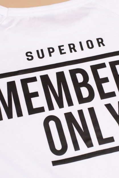 Members Only | Λευκό/Μαύρο Unisex Παιδικό T-Shirt Members Only | Λευκό/Μαύρο Unisex Παιδικό T-Shirt