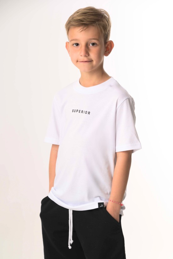 Λευκό Παιδικό T-Shirt "Superior"