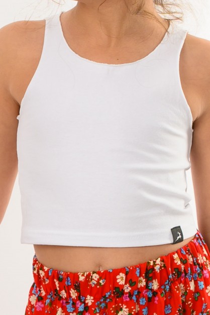 Λευκό Παιδικό Τοπ Λευκό Παιδικό Τοπ