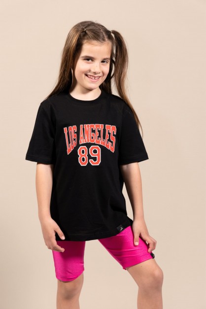 Los Angeles | Λευκό/Μαύρο Παιδικό T-Shirt