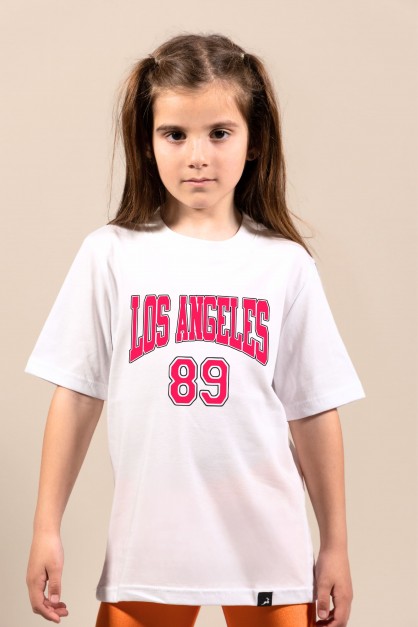 Los Angeles | Λευκό/Μαύρο Παιδικό T-Shirt