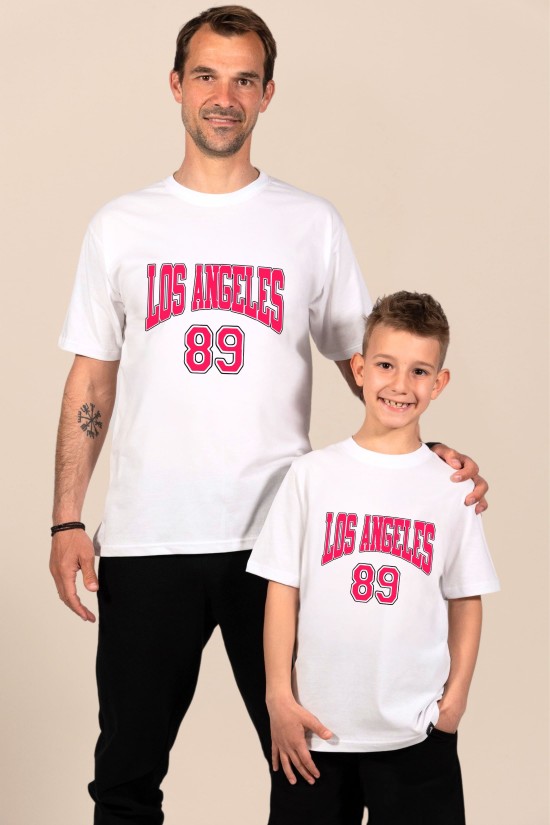 Los Angeles | Λευκό/Μαύρο Ανδρικό T-Shirt