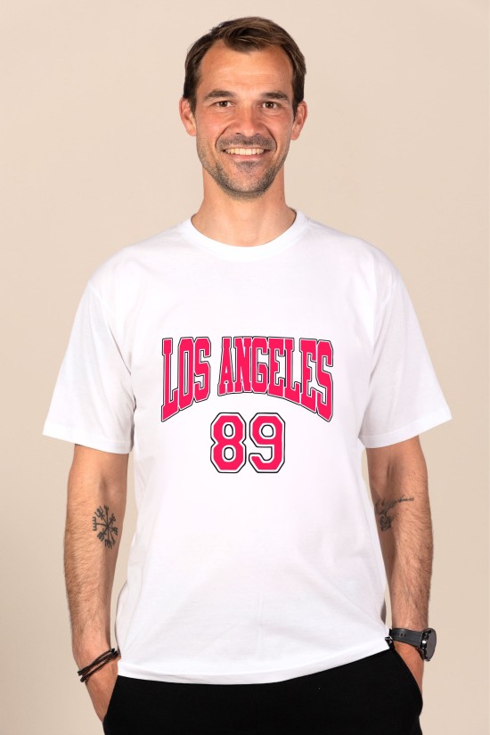 Los Angeles | Λευκό/Μαύρο Ανδρικό T-Shirt