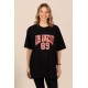Los Angeles | Λευκό/Μαύρο Γυναικείο Oversized T-Shirt