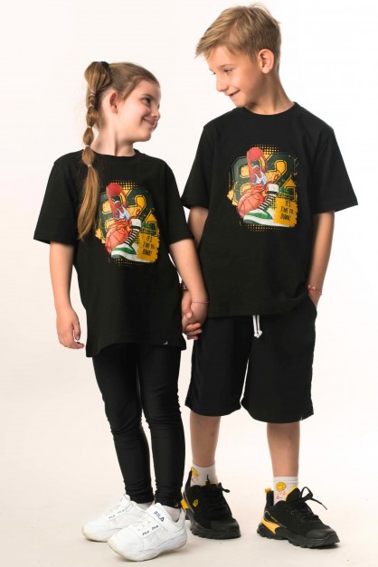 Basketball 82 | Λευκό/Μαύρο/Μπεζ Unisex Παιδικό T-Shirt Basketball 82 | Λευκό/Μαύρο/Μπεζ Unisex Παιδικό T-Shirt