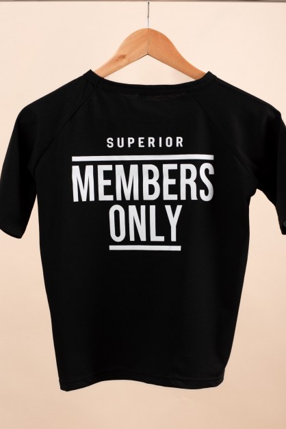 Members Only | Λευκό/Μαύρο Unisex Παιδικό T-Shirt Members Only | Λευκό/Μαύρο Unisex Παιδικό T-Shirt