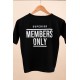 Μαύρο Παιδικό T-Shirt "Members Only"