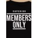 Μαύρο Παιδικό T-Shirt "Members Only"