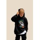 Μαύρο Oversized "Planets" Παιδικό Φούτερ Hoodie Σετ