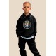 Μαύρο Oversized "Positive" Παιδικό Φούτερ Hoodie Σετ