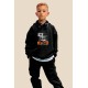 Μαύρο Oversized "Urban Street" Παιδικό Φούτερ Hoodie Σετ