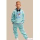 Μέντα Oversized "Astronaut" Παιδικό Φούτερ Hoodie Σετ