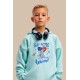 Μέντα Oversized "Astronaut" Παιδικό Φούτερ Hoodie Σετ