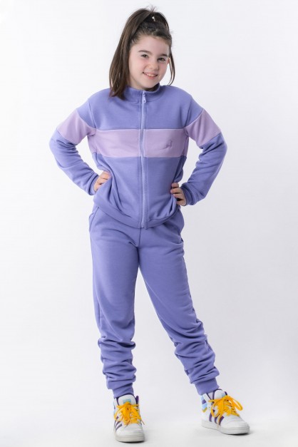 Μοβ - Λιλά Φούτερ Παιδικό Σετ Μοβ - Λιλά Φούτερ Παιδικό Σετ