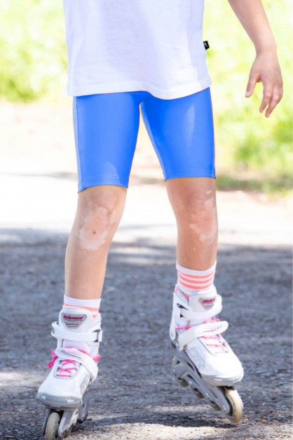 Μπλε Γυαλιστερό Ποδηλατικό Παιδικό Κολάν Μπλε Γυαλιστερό Ποδηλατικό Παιδικό Κολάν