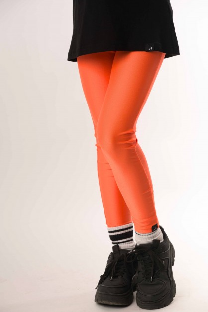 Πορτοκαλί Γυαλιστερό Μακρύ Παιδικό Κολάν Πορτοκαλί Γυαλιστερό Μακρύ Παιδικό Κολάν