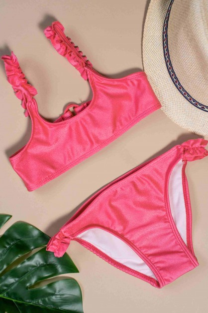 Ροζ Μπικίνι Παιδικό Μαγιό