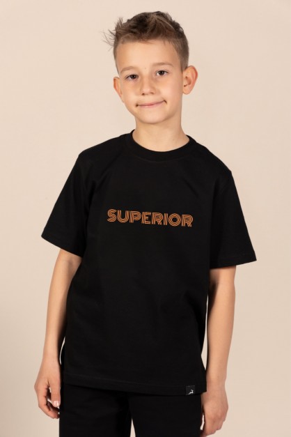 Superior | Λευκό/Μαύρο Παιδικό T-Shirt Superior | Λευκό/Μαύρο Παιδικό T-Shirt