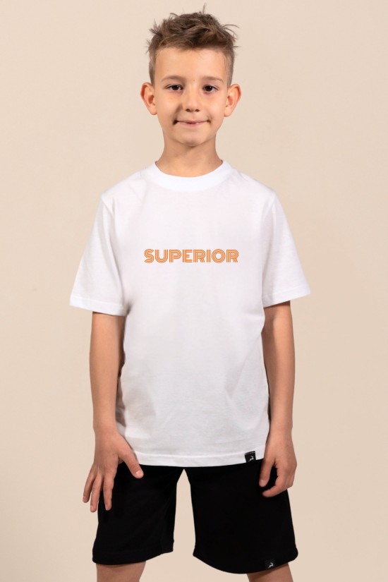 Superior | Λευκό/Μαύρο Παιδικό T-Shirt