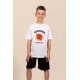 Superior Basketball | Λευκό/Μαύρο/Μπεζ Παιδικό T-Shirt