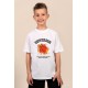 Superior Basketball | Λευκό/Μαύρο/Μπεζ Παιδικό T-Shirt