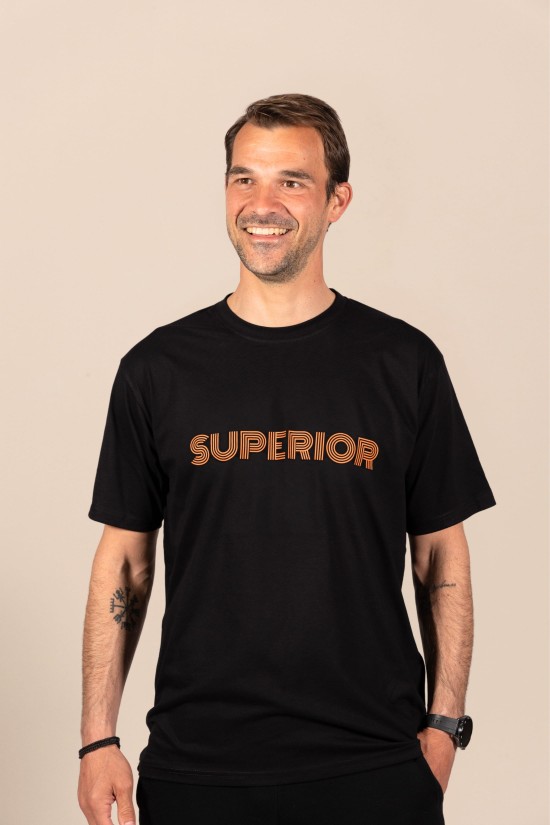 Superior | Λευκό/Μαύρο Ανδρικό T-Shirt