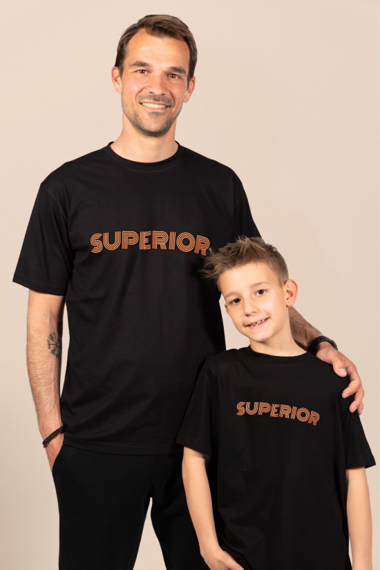 Superior | Λευκό/Μαύρο Ανδρικό T-Shirt