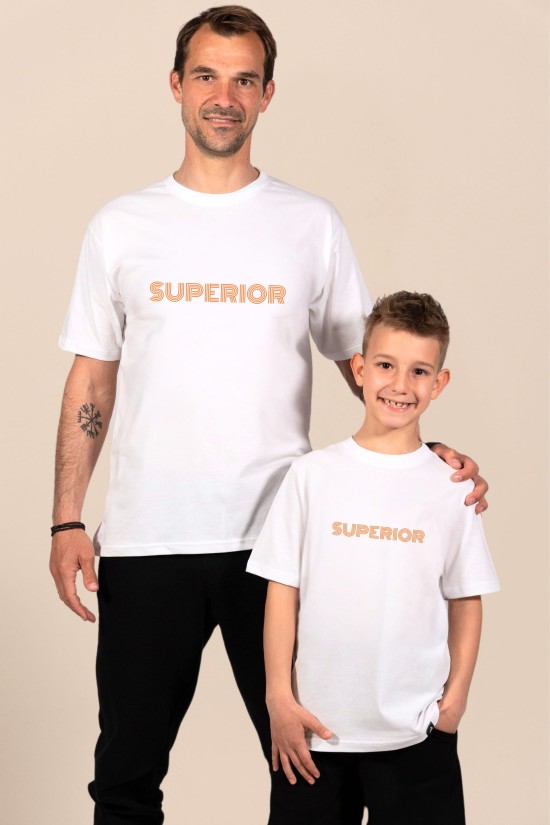 Superior | Λευκό/Μαύρο Ανδρικό T-Shirt