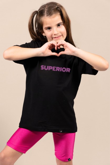 Superior | Λευκό/Μαύρο Παιδικό T-Shirt