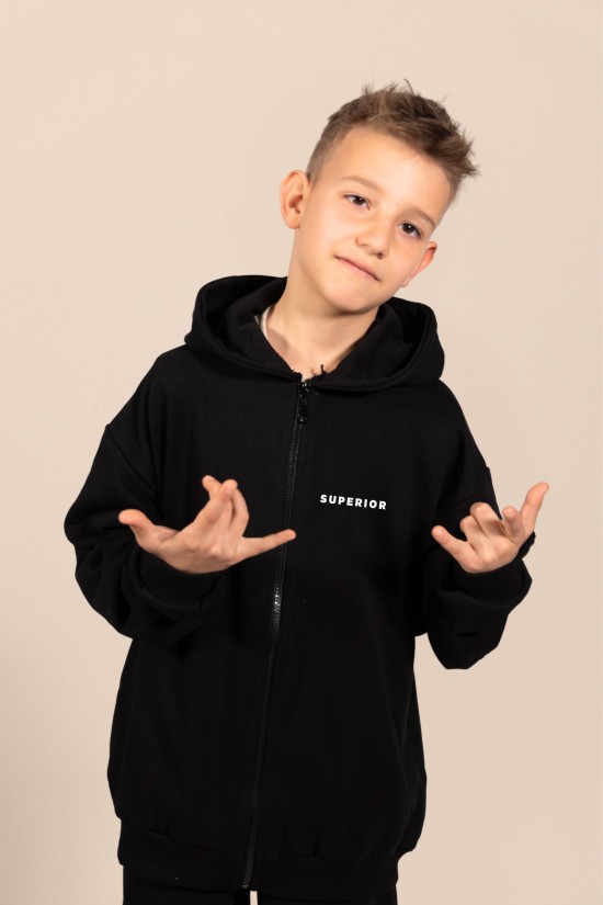 Superior | Μαύρη/Κίτρινη/Βεραμάν Oversized Παιδική Ζακέτα
