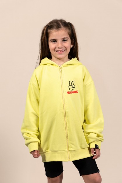 Vamos | Μαύρη/Κίτρινη/Βεραμάν Oversized Παιδική Ζακέτα Vamos | Μαύρη/Κίτρινη/Βεραμάν Oversized Παιδική Ζακέτα