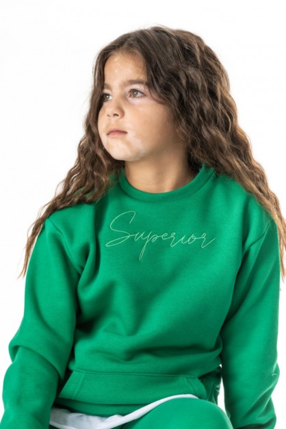 Πράσινο Φούτερ Παιδικό Σετ Πράσινο Φούτερ Παιδικό Σετ