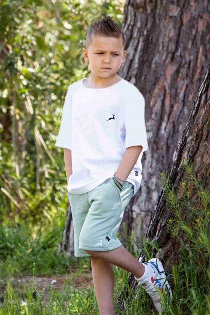 Φυστικί Φούτερ Παιδική Βερμούδα Φυστικί Φούτερ Παιδική Βερμούδα